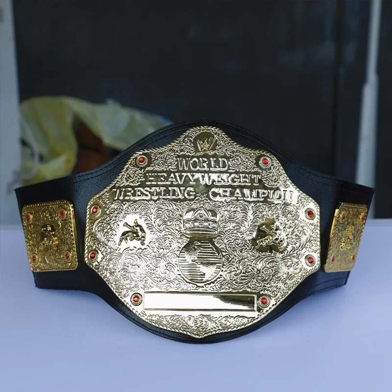 Gold Wrestling Champion Belt Championship World Heavyweight Champion Occupation Belt Title Gladiators Waistband Home Decoration