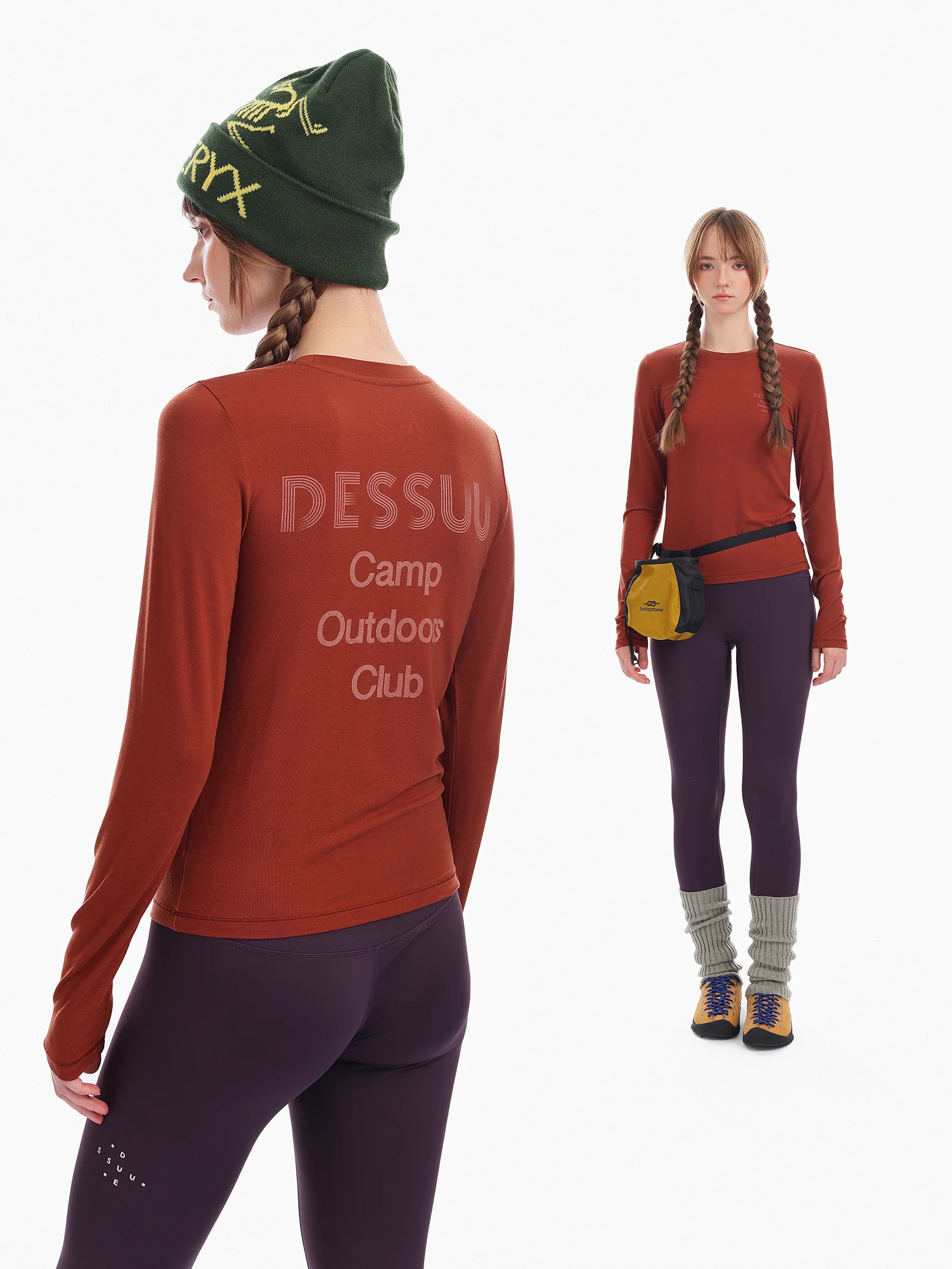 DSU Women's Long Sleeve T-Shirt Travel Basic Layer Skin-friendly Breathable Wool Lyocell Blend Comfortable Sporty Style Top