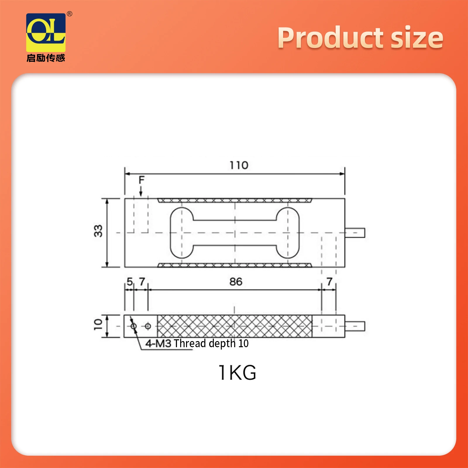 Load sensor with display indicator, compression force test, weight pressure output load cell 1kg Transmitter display instrument