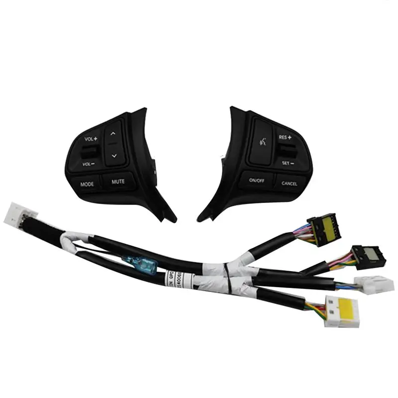 

AMEXIAOXU 1Pair Steering Wheel Auto Cruise Control Remote Switch With Harness For Kia RIO Rio5 2012-2016 96700-1W000CA 967001W0
