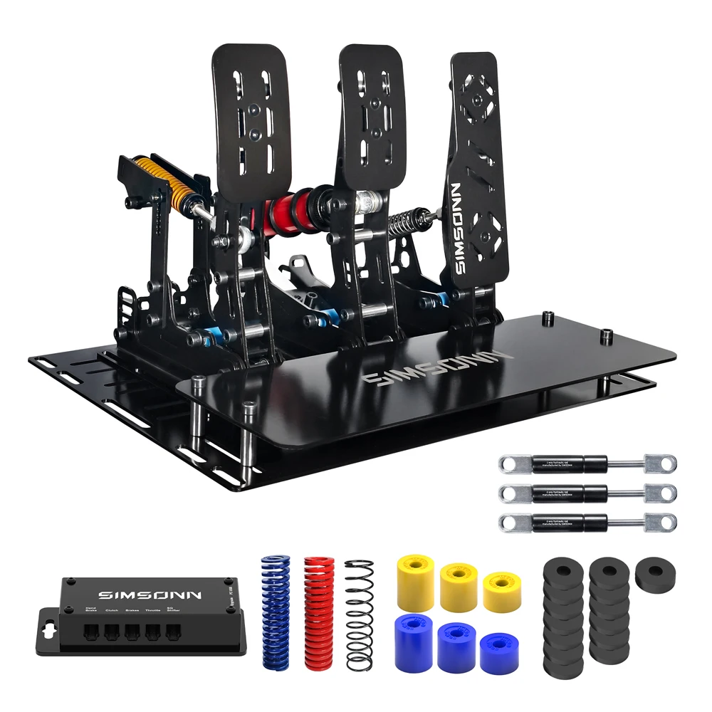 

Plus Pro Pedals 200KG Load Cell Brake Pedal and Clutch Pedal Set for PC Gaming Compatible with Racing Games and Cars