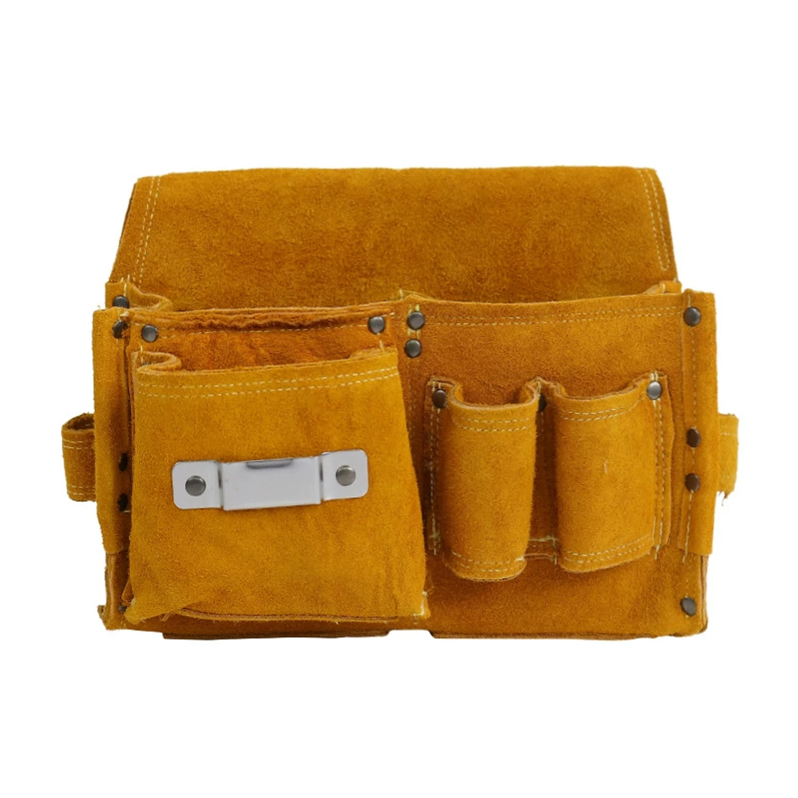 Leather Tool Heavy-Duty Multi-Functional Belt, Construction Pouch, Carpenter’s Apron Tool Capacity, Maintenance And