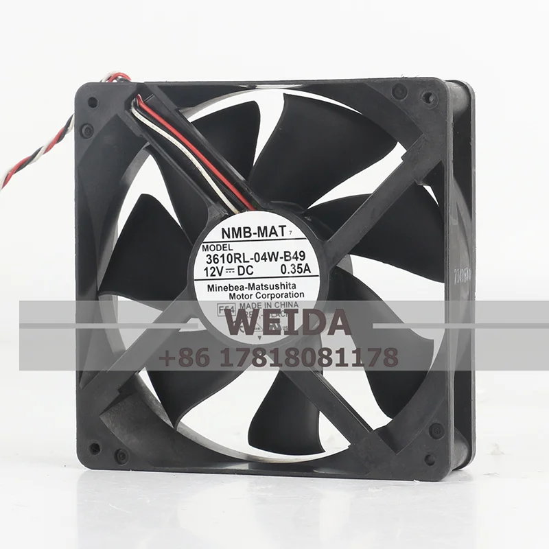 

3610RL-04W-B49/3610RL-04W-S66 Вентилятор корпуса компьютера NMB DC12V 0.35A 9CM охлаждающий вентилятор 90x90x25MM