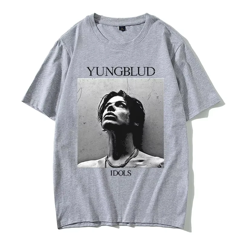 

Женская футболка больших размеров с принтом Yungblud IDOLS Album Tour, летняя, минималистичная, повседневная, текстурированная, высококачественная, пуловер-топ