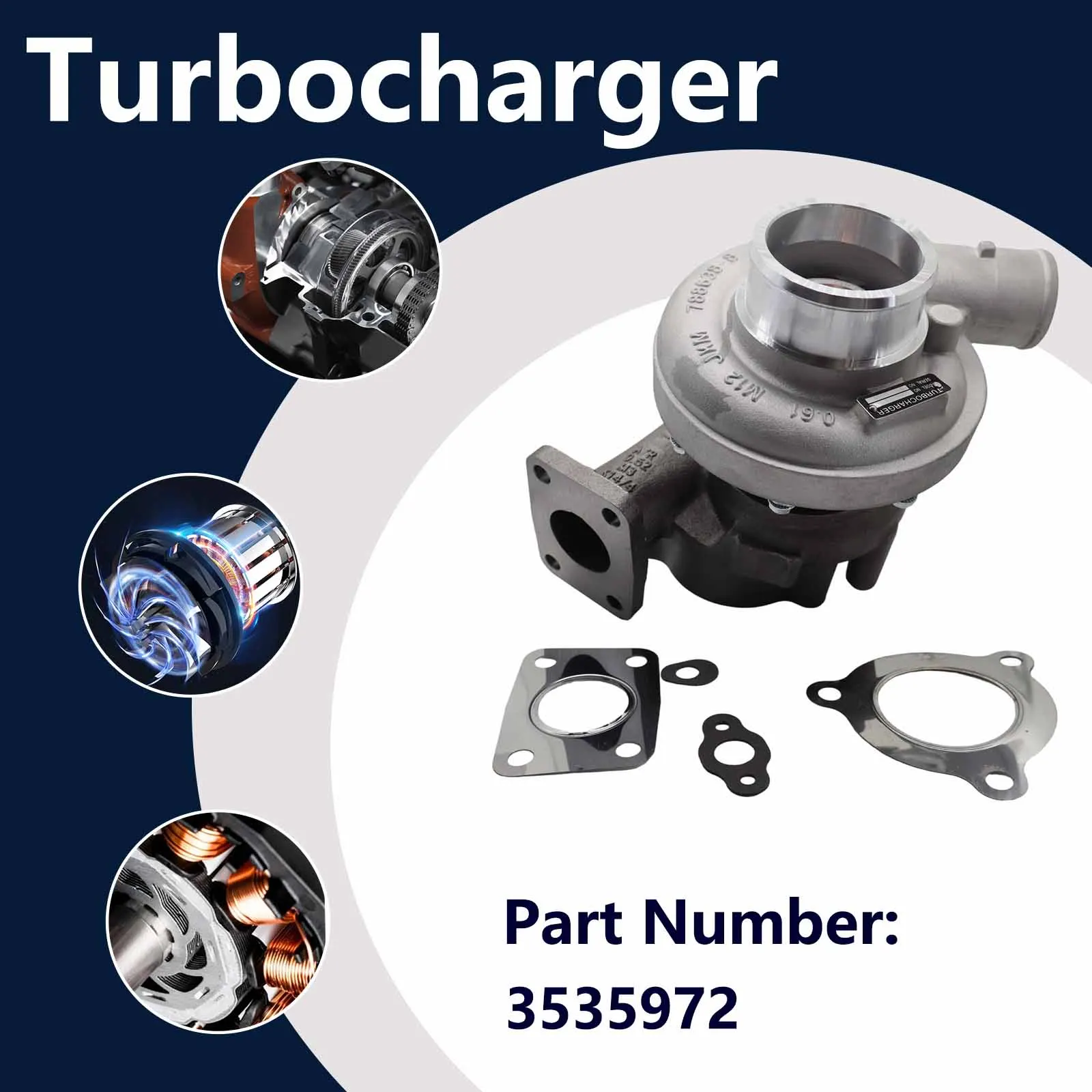 Turbocharger 353-5972 3535972 For Caterpillar CAT 579C 2384C 2484C 559C Products for forestry