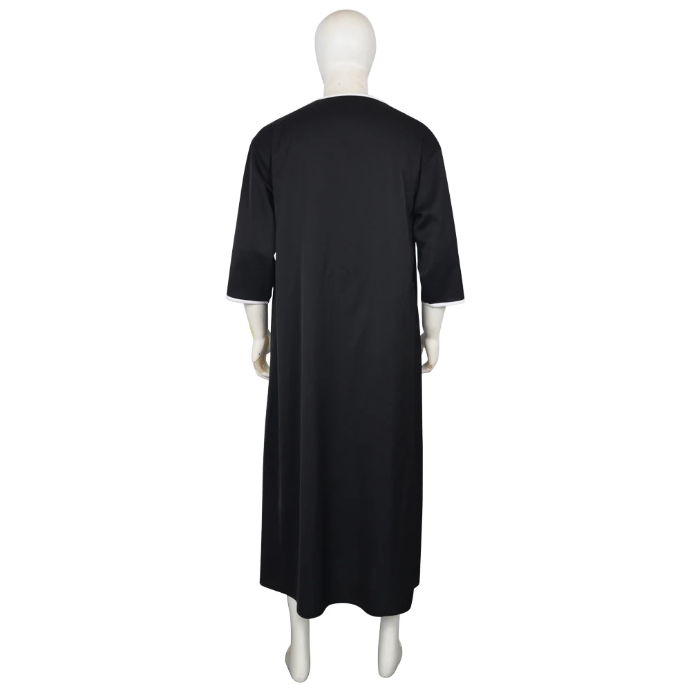 Túnica Muçulmana Masculina Tradicional do Oriente Médio, Robe Islâmico Bordado de Manga Curta, Kaftan Solto, Abaya Árabe, Roupa Étnica