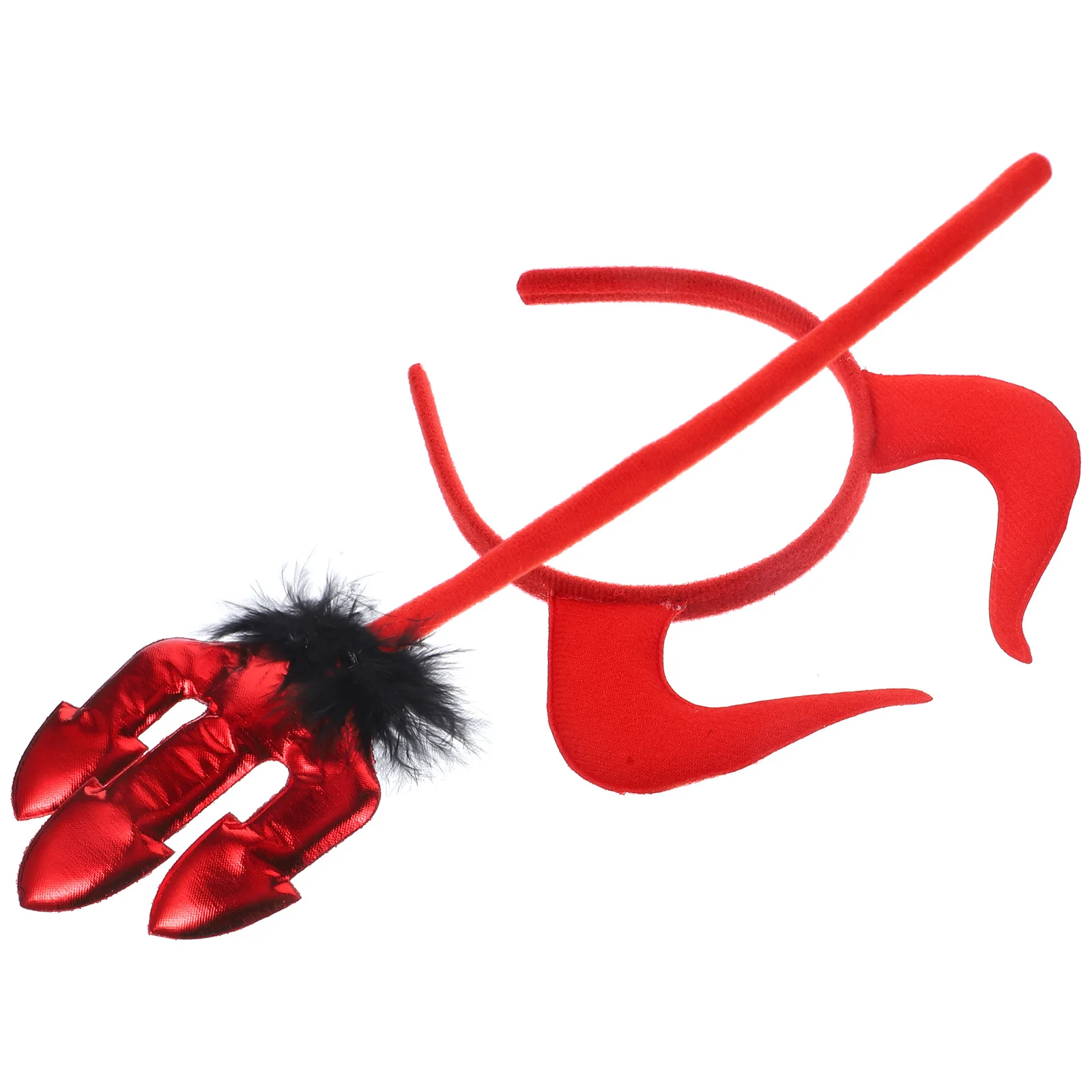 

1 комплект, повязка на голову с рогом дьявола, тканевая повязка на голову с рогом для косплея, вечерние аксессуары для волос для женщин, девочек, повязки на голову