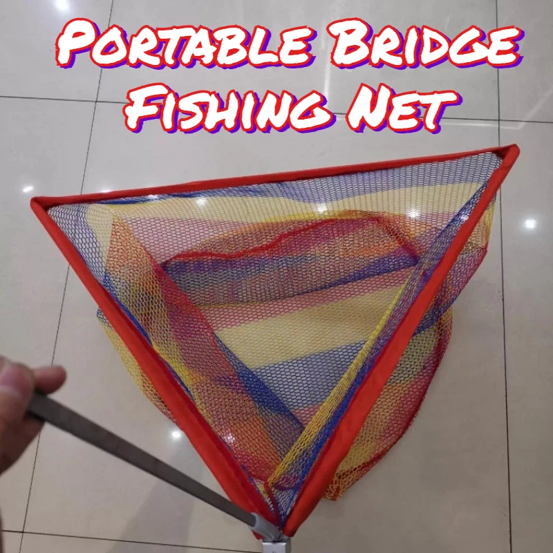 

Portable Bridge Fishing Net Folding Lightweight Large Nets Outdoor Widen Deepen Fishing Net Multi-functional Tackle Supplies