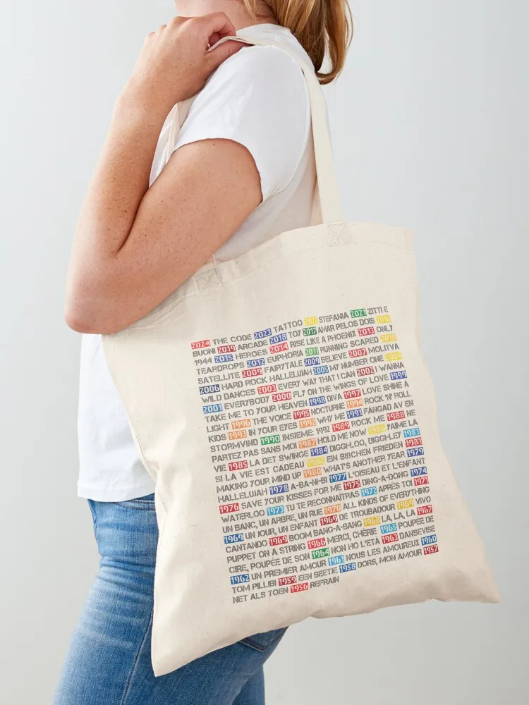 

ESC Winning Songs [Complete] Tote Bag Canvas hand bag bag for beach shopper women