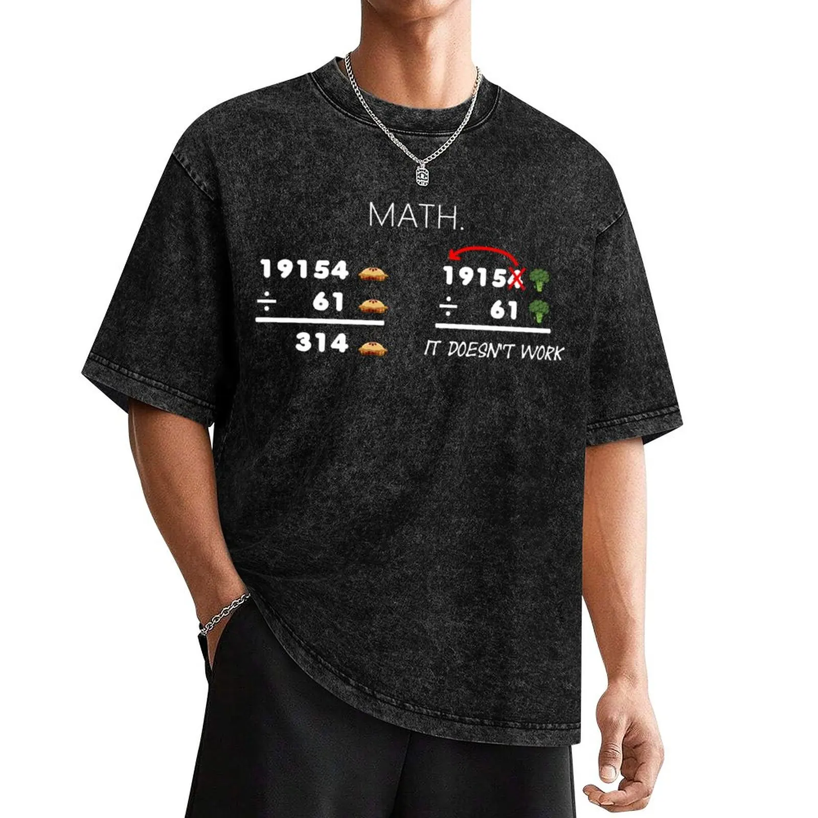 

Pie and Salad Math T-Shirt rapper graphic tees cheap stuff plus size clothes mens cotton t shirts