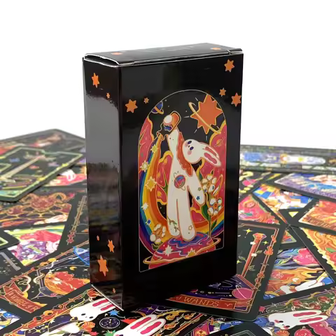 Hot-selling Tarot Deck Cute Cartoon Cards Great For Beginners, Meditation &amp; Party Games,Christmas and New Year Gifts