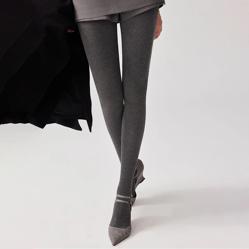 2025 SPring الضلع محبوك الجوارب النساء عالية الخصر مطاطا سليم جوارب طويلة Y2K OOTD الشارع الشهير الجوارب الأساسية #3