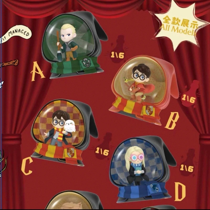 Globo de Nieve Original de Harry Potter Campus-Life, Caja Sorpresa con Escena de la Escuela Hogwarts, Bola de Cristal para Exhibición en Escritorio, Regalo Coleccionable