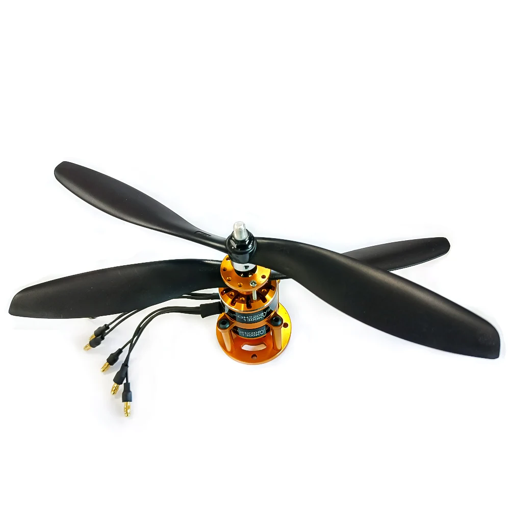 QX-MOTOR Contra Rotating Motor 1300KV QH2208V2 Coaxial Double Propeller Brushless Motor 30A ESC 2-3S & Nylon Propeller 9047 - Image 4