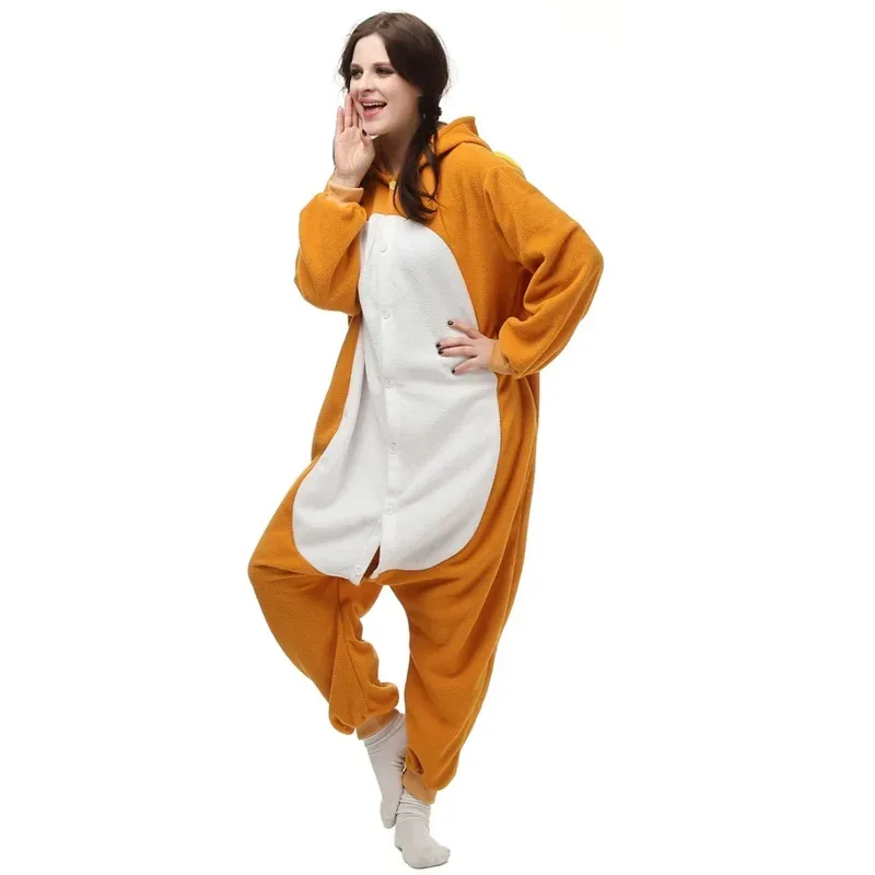 성인 폴라 플리스 Kigurumi Rilakkuma 코스프레 의상 동물 Onesies 잠옷 할로윈 카니발 가장 무도회 파티 점프 슈트