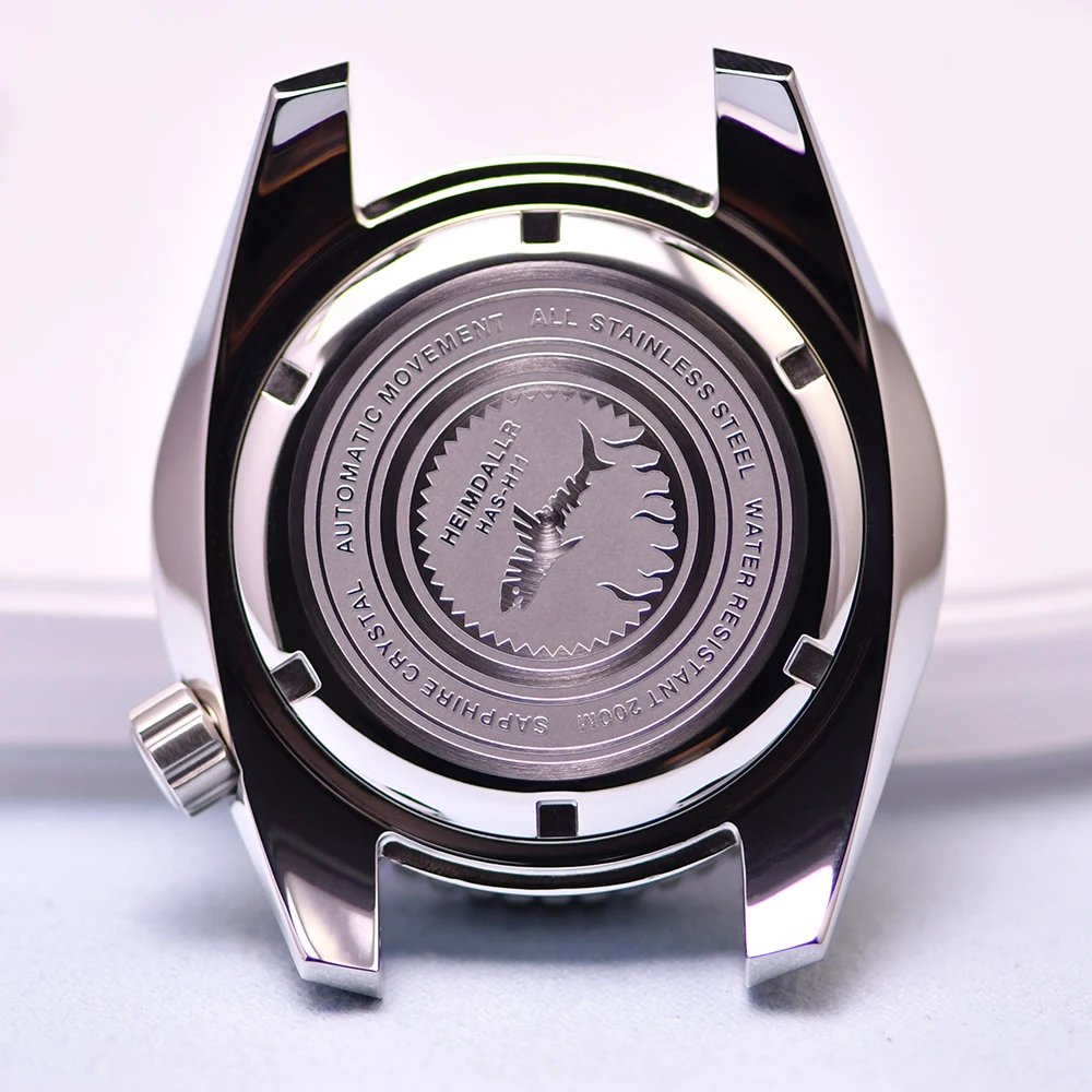 HEIMDALR Watch Parts Solid 42mm Polished Stainless Steel SBDC/Sumo Case Blue Black Bezel Sapphire Suitable For NH35/36 Movement