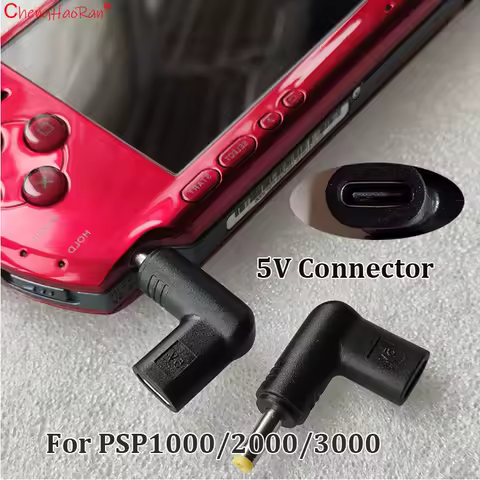 1PC 5V Type-C to DC Power Charge Convert Adapter DC 4.9x1.7mm For PSP 1000 2000 3000 Mini USB Charging Convert