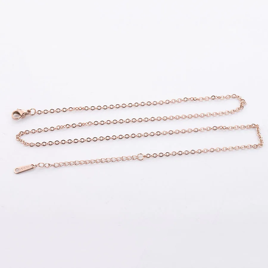 304 Stainless Steel 2mm Wide Chain 45cm Plus 5cm Necklace