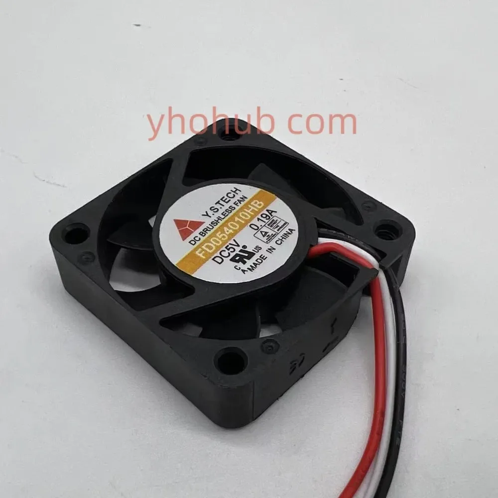 Y.S TECH FD054010HB Cooling Fan DC 5V 0.19A 40x40x10mm 3-Wire