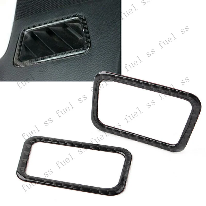S+ Carbon Fiber Dashboard Air Outlets Vent Cover Trim For Subaru Forester 2013-2018