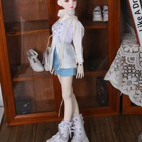 BJD 4-Part Workwear Set for 4-Part BJD Fits 6-Part 3-Part and Standard 4-Part BJDs Suitable for 30cm 40cm 60cm Dolls