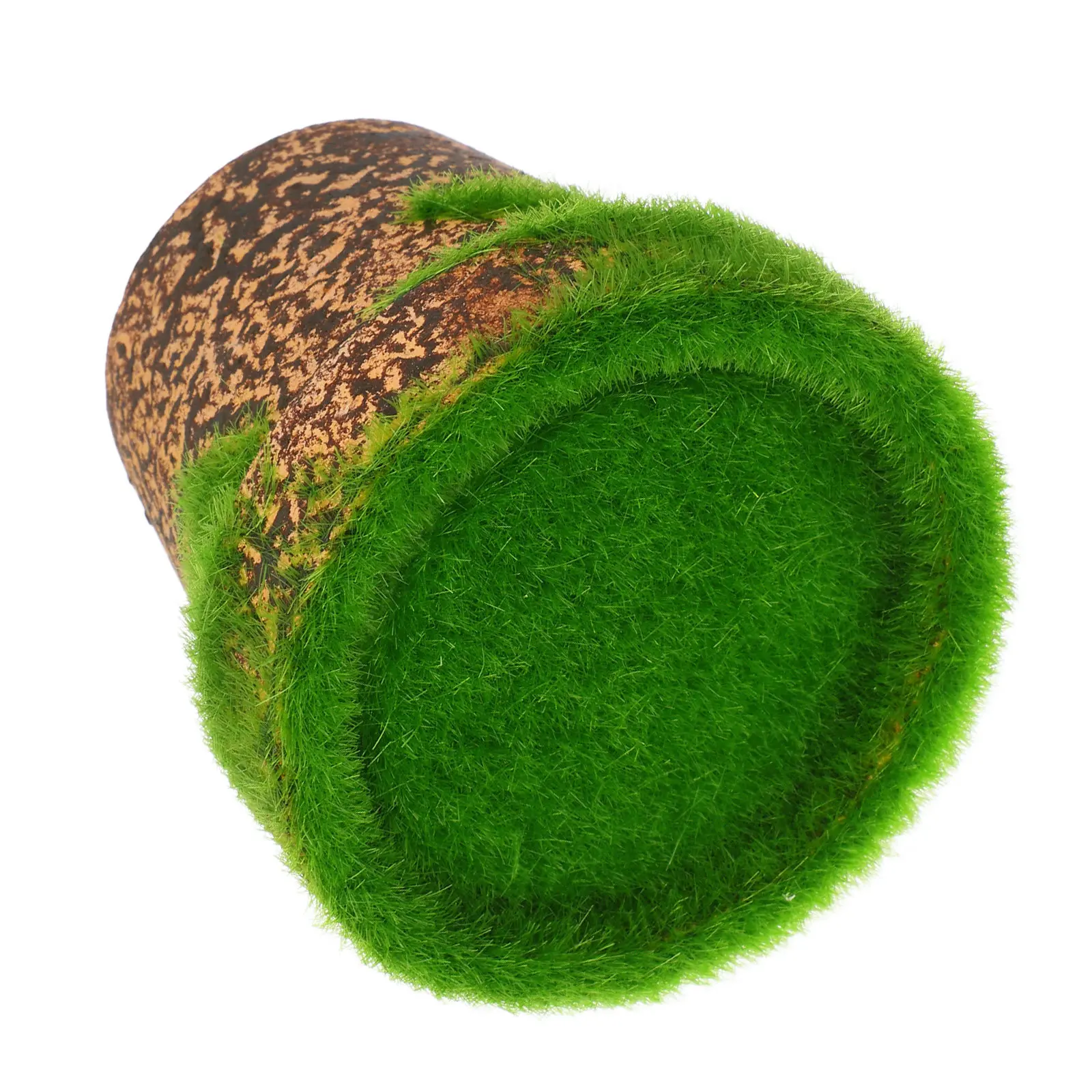 Paper Flowerpot with Foams Lining Faux Moss Fake Flowerpot DIY Floral Arranging Supplies Indoor Lightweight Plant Container