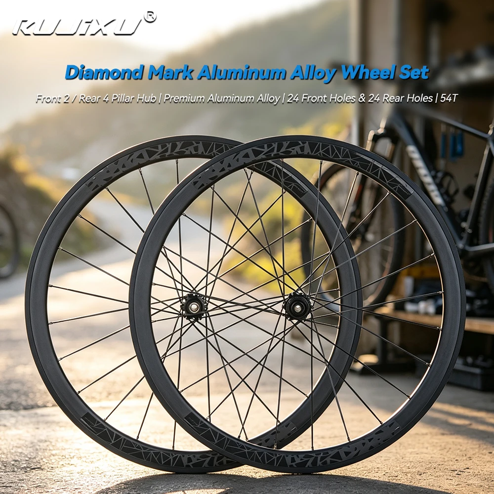 Neuer 54T Ratchet 700C 30/40/50mm Rennrad-Laufradsatz aus Aluminiumlegierung, Felgen für V-Bremsen und Scheibenbremsen, Naben und Räder für Felgenbremsen