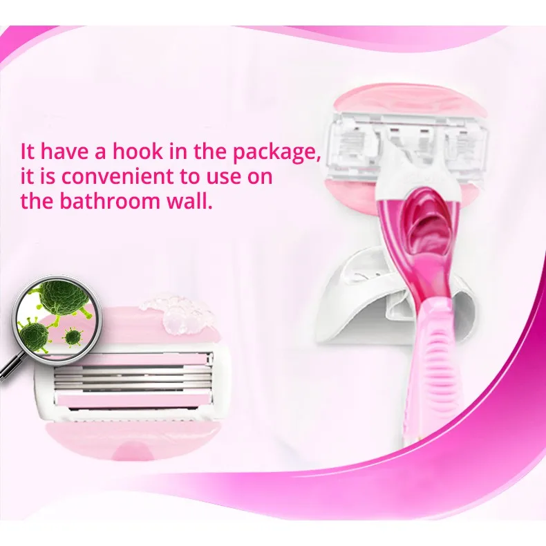 Gillette Venus Women Razor Barbeador feminino com dispositivo de proteção de lubrificação, para posições como pernas, genitais, axilas, etc.