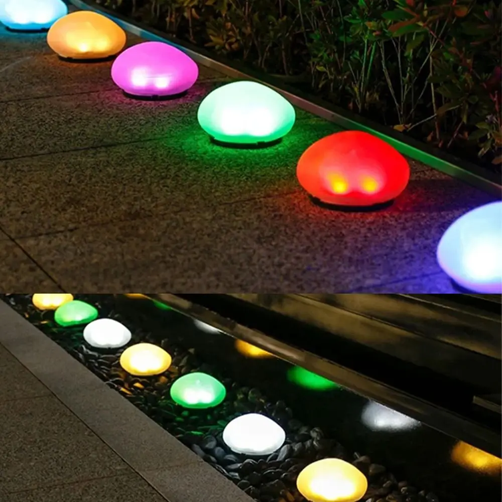 

Cobblestone Shaped Solar Stone Lamp Energy Saving Auto on/Off LED Solar Light Solar Powered Decorative Solar Lawn Lamp Outdoor