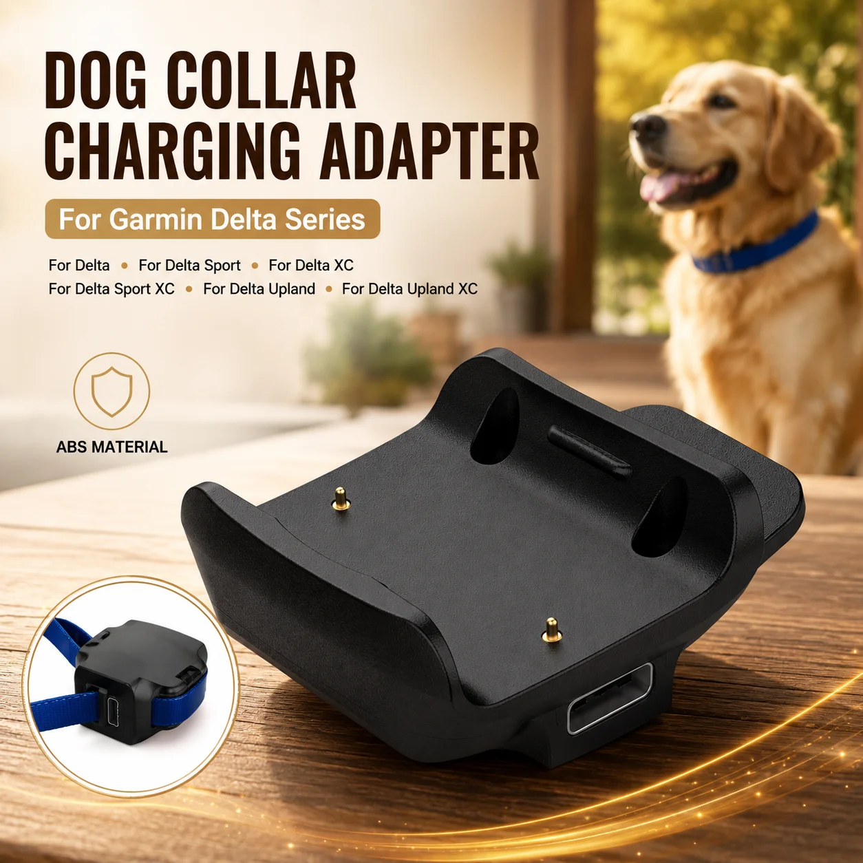 Replacement Charger Dock For Garmin Delta Sport XC Upland Dog Training Collar Charging Base USB-C Charger Station