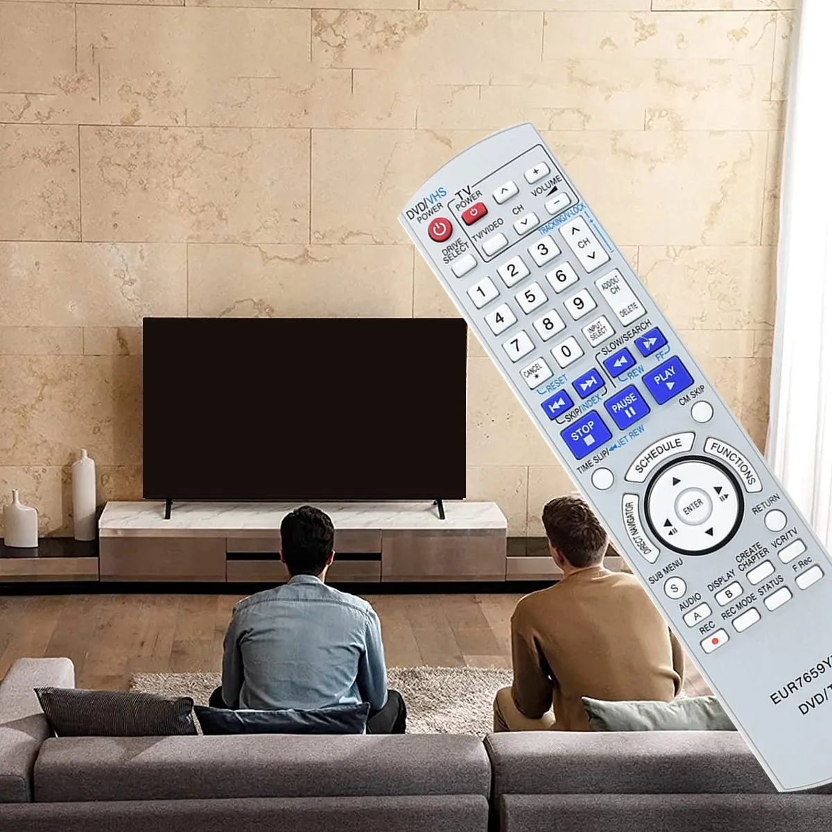 كامل EUR7659Y70 التحكم عن بعد لباناسونيك TV/DVD كومبو DMR-ES35V DMR-ES35VP DMR-ES35VPC DMR-ES3 استبدال
