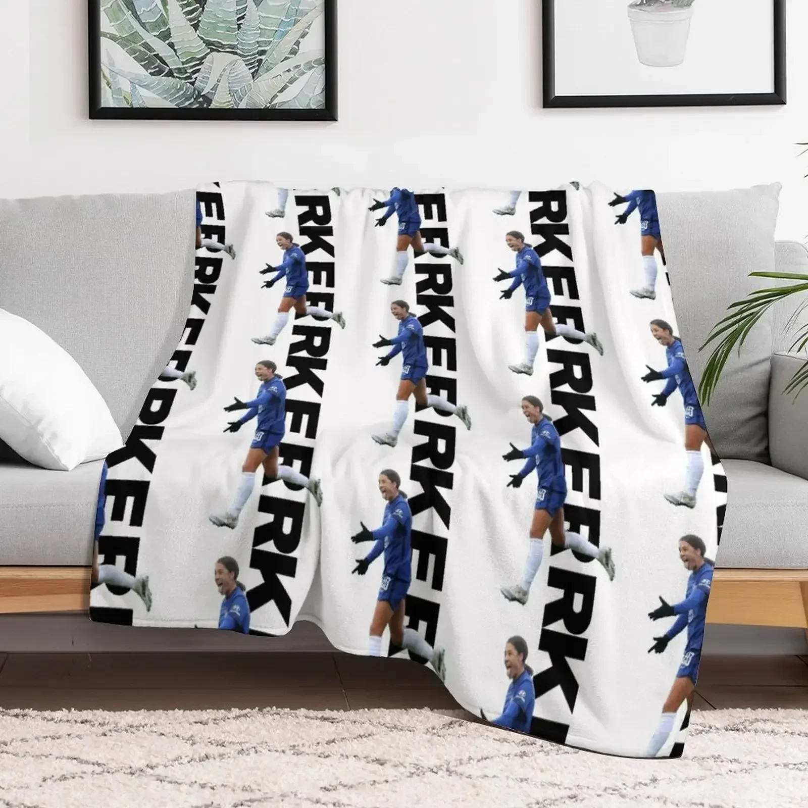 Blue Kerr Graphic design Throw Blanket Stuffeds Blankets Sofas Of Decoration Large Blankets