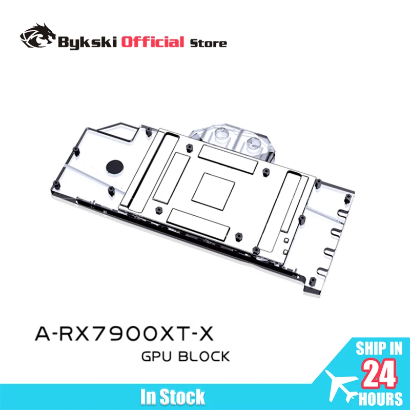 Bykski A-RX7900XT-X GPU Block for AMD Radeon RX7900XT Reference Edition Video Card Water Cooling / Full Cover / Copper Radiator