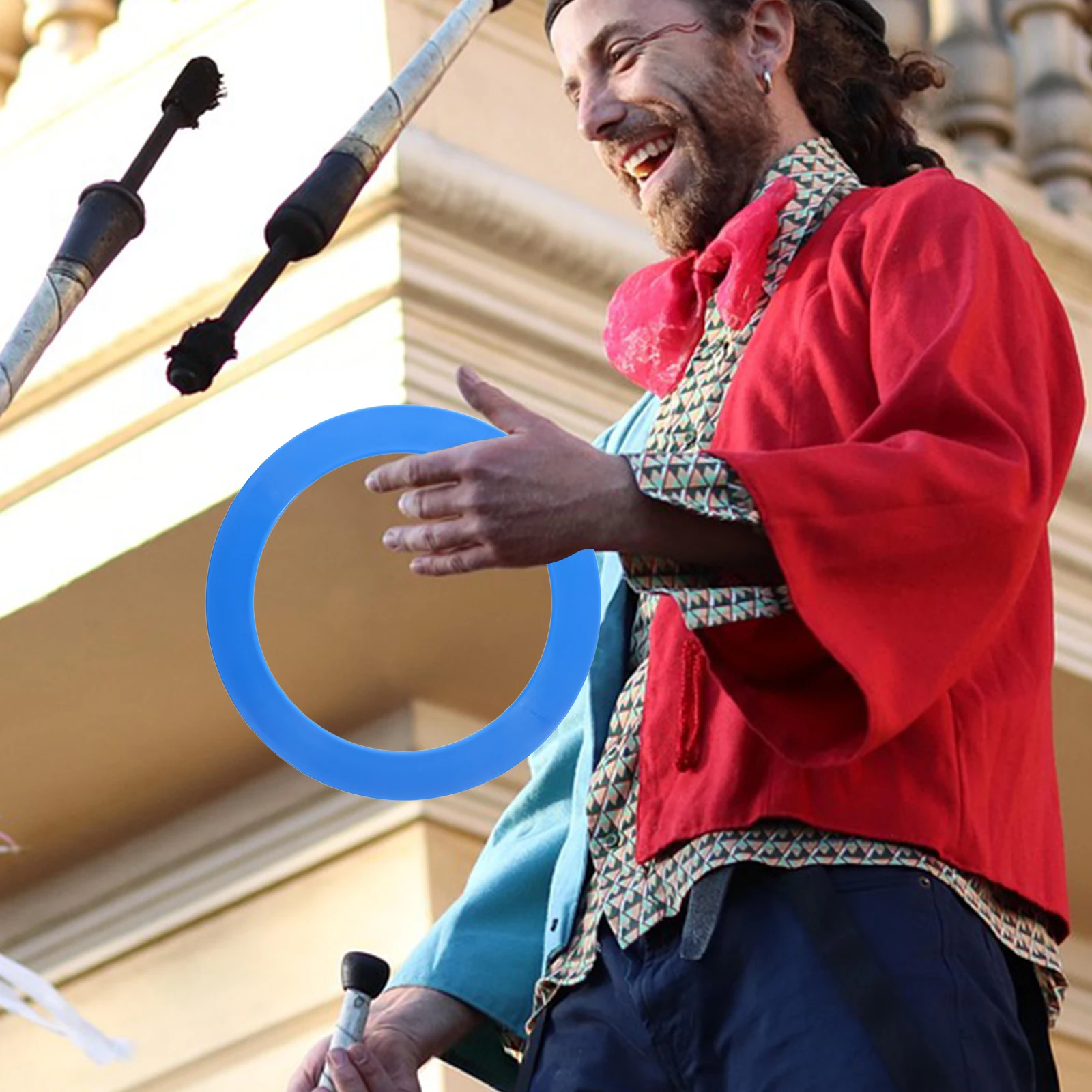 

3Pcs Juggling Rings Portable Weather-Resistant Plastic Tossing Circles for Kids Outdoor Activities Coordination Booster