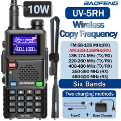 Baofeng UV-5RH Air Band Walkie Talkie Wirless Copy Frequency Type-C NOAA Long Range 999CH Upgraded UV-5R 5RM Ham Two Way Radio