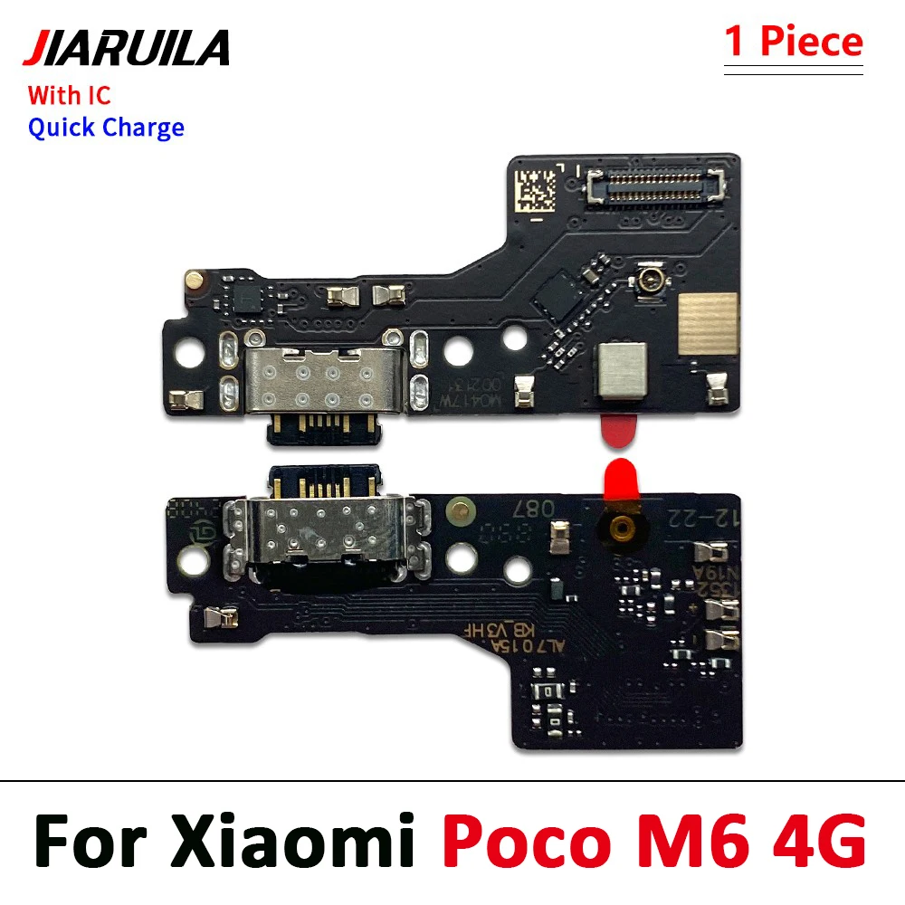 50Pcs，NEW USB Micro Charger Charging Port Dock Connector Microphone Board Flex Cable For Xiaomi POCO C61 C65 M6 4G M6 Pro X6 F6