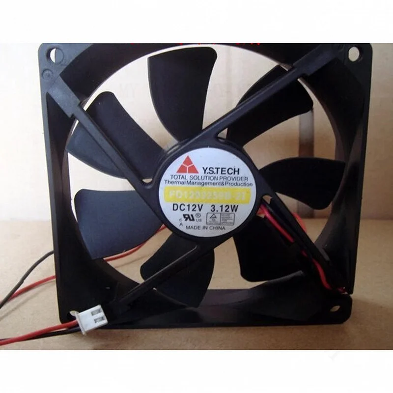 TT  Y.S.TECH FD1293259B-21 9025 DC12V 3.12W 9CM 2-wire silent cooling fan
