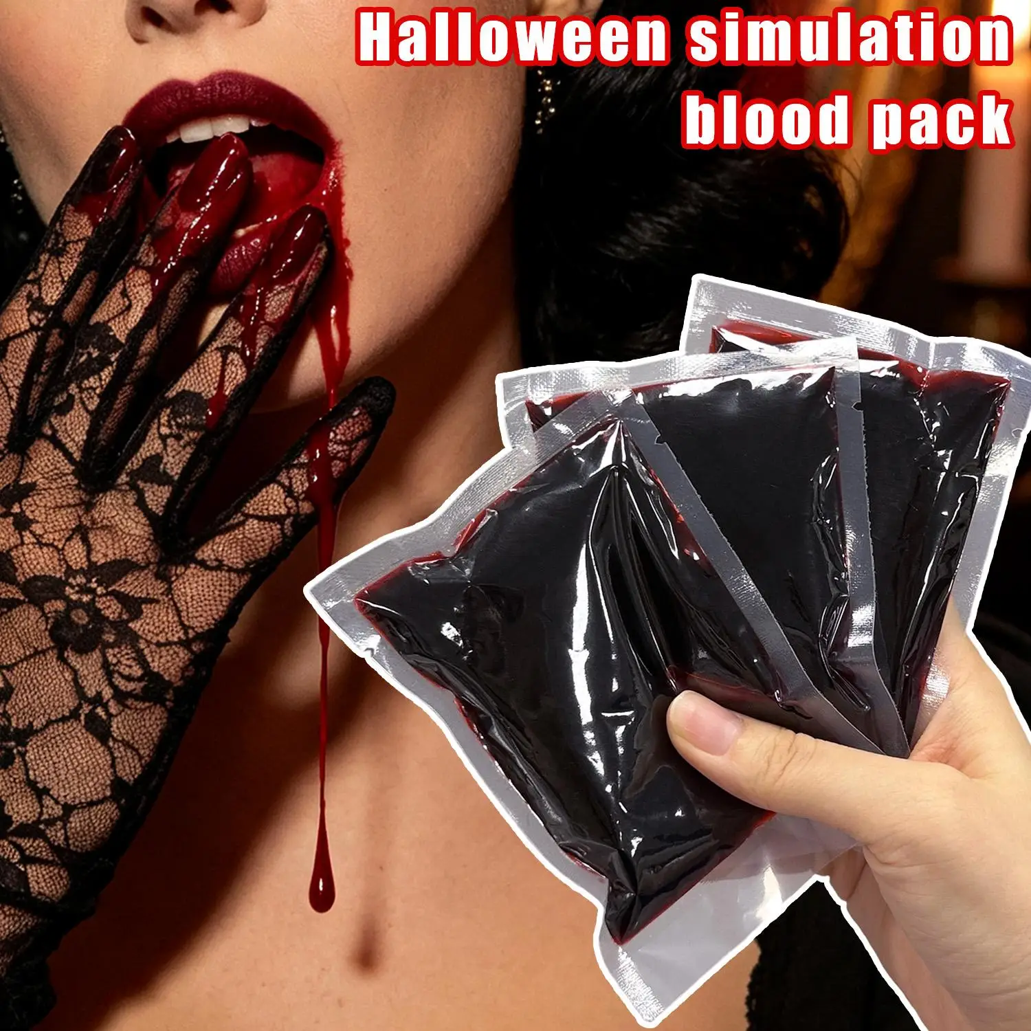 Halloween Emulation Fake Prop Makeup Blood 5/40ml Horror Fancy Dress Blood Cosplay Costume Fake Prank Props Makeup Person Plasma
