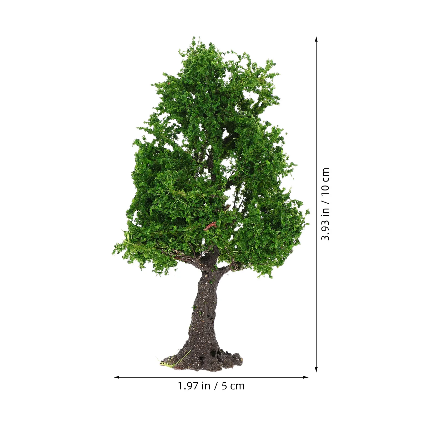 Miniature Landscape Tree Scenery Realistic Fairy Garden Decoration Diorama Railway Train Sand Table Landscape Ornament