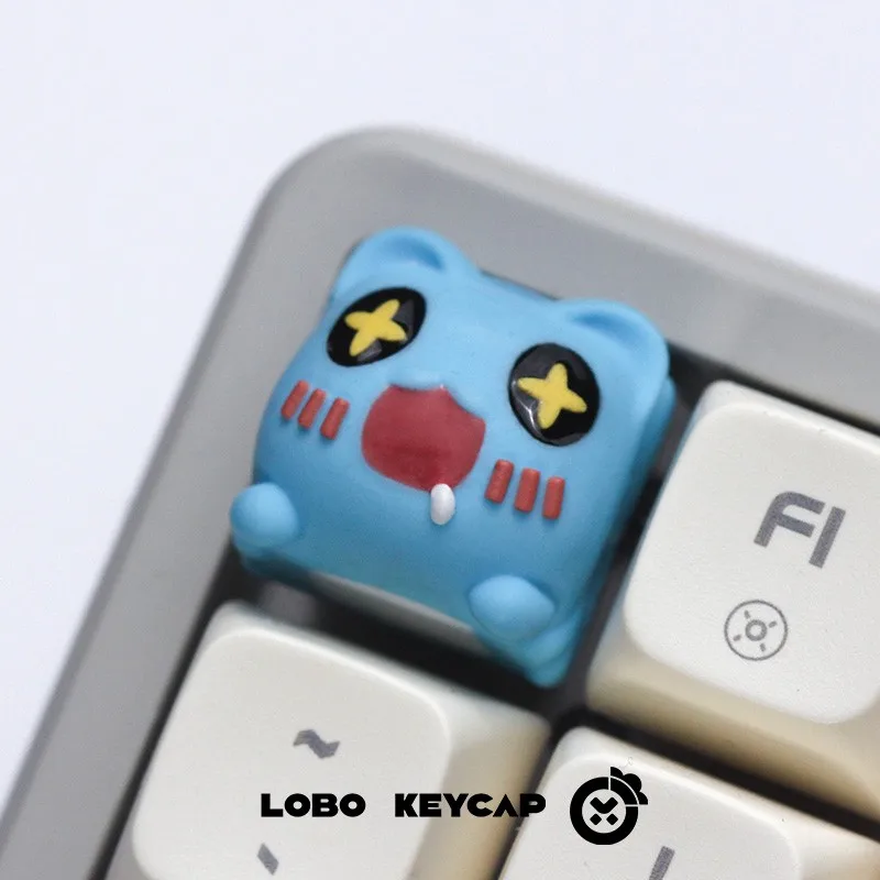 Cat Bug Keycaps Hand-made Resin Keycap Mechanical Keyboard Keycaps Cute Animation Customized Gaming Accessories Gift