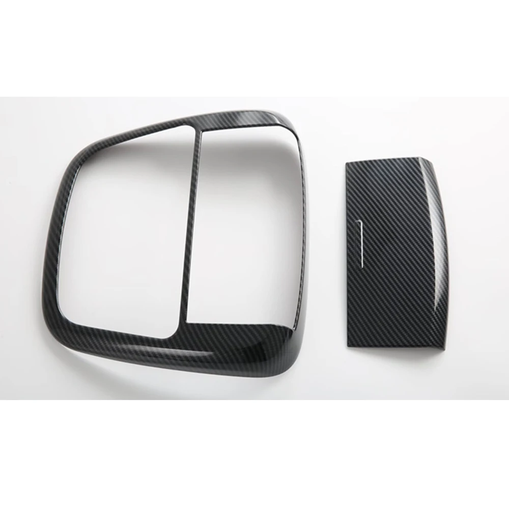 Car Roof Reading Light Lamp Cover Frame ABS Stickers Trim For Jeep Chrysler 300C 2016+ Interior Accessory Strips 2pcs/set