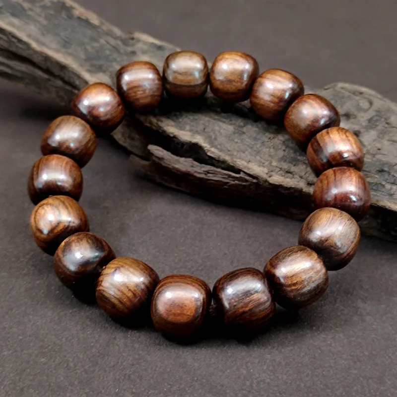 Natural Ebony, Founder of Shakyamuni Buddhism, Tibetan Buddhism Bracelet, Prayer Beads, Rosary, Wooden Bracelet, Jewelry