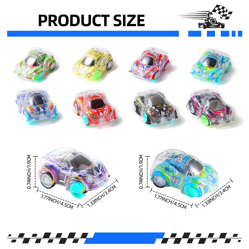 Mini Pull Back Cars Set for Kids - Racing Vehicle Party Favors Treasure Box Classroom Prizes Pinata Fillers Goodie Bag Stuffers