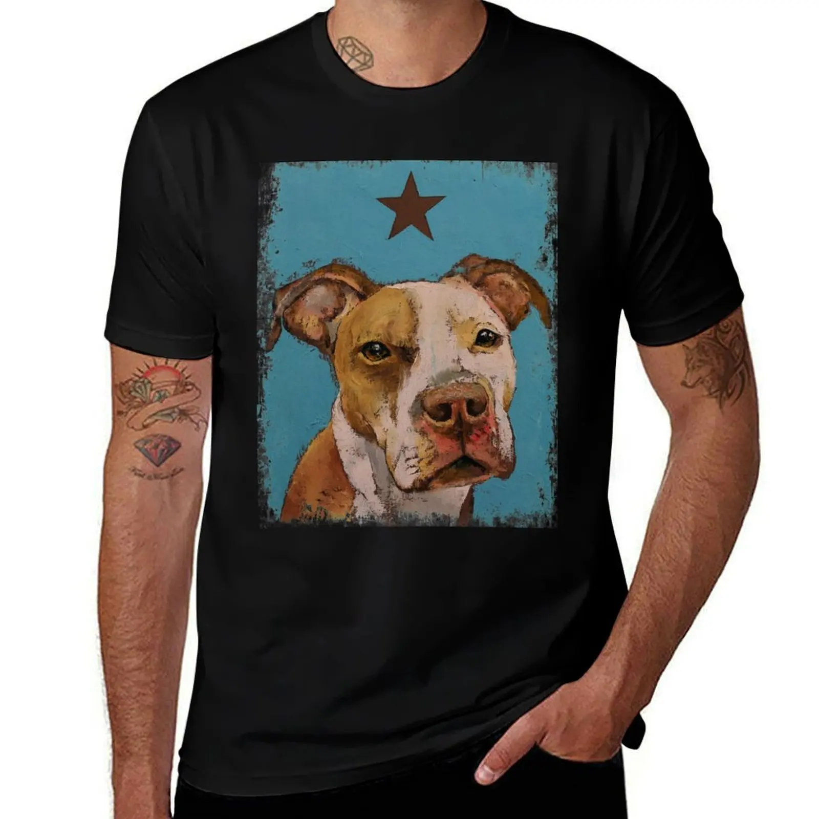 American Pit Bull T-Shirt Soft Lightweight Cotton T-Shirt