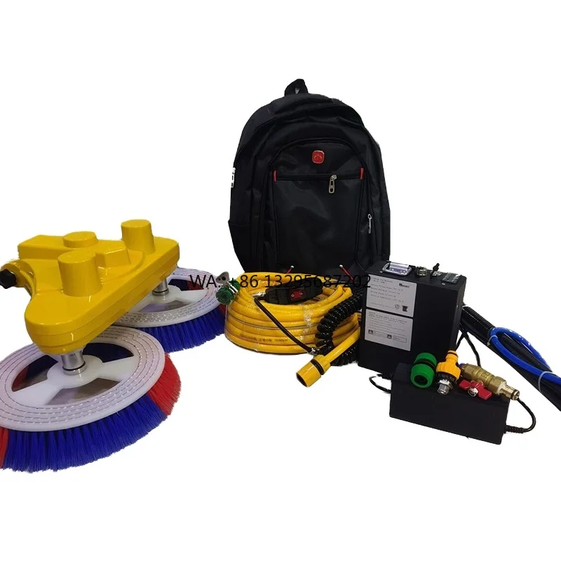 

Rotating Solar Cleaning Brushes Telescopic Pole Smart Solar Panel Cleaning Equipment to Clean Roofs PV Modules