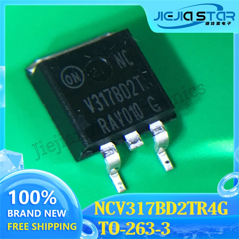 ตัวควบคุมแรงดันไฟฟ้าเชิงเส้น V317BD2T ใหม่เอี่ยม NCV317BD2TR4G NCV317ชิ้นส่วน TO263วงจรรวม