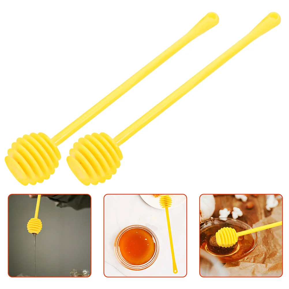 

8Pcs Ergonomic Honey Dipper Sticks Material Honey Dispensing Wand for Kitchen and Beekeeping Supplies Hive Tool