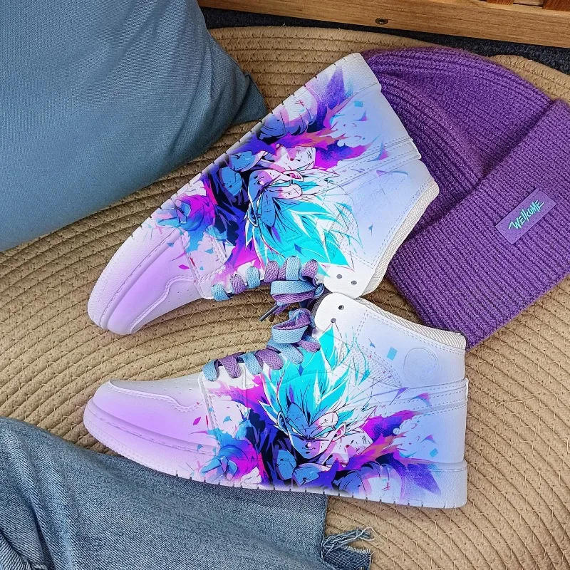 New Dragon Ball Anime Male and Female Students Cartoon Personality Sneakers Versatile Breathable Fashionable Casual Shoes
