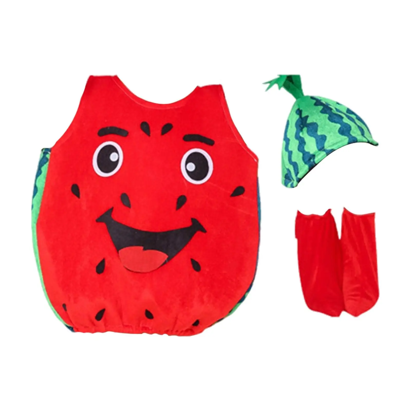 Kids Watermelon Costume Cute Lightweight Fancy Dress for Party Halloween Holiday