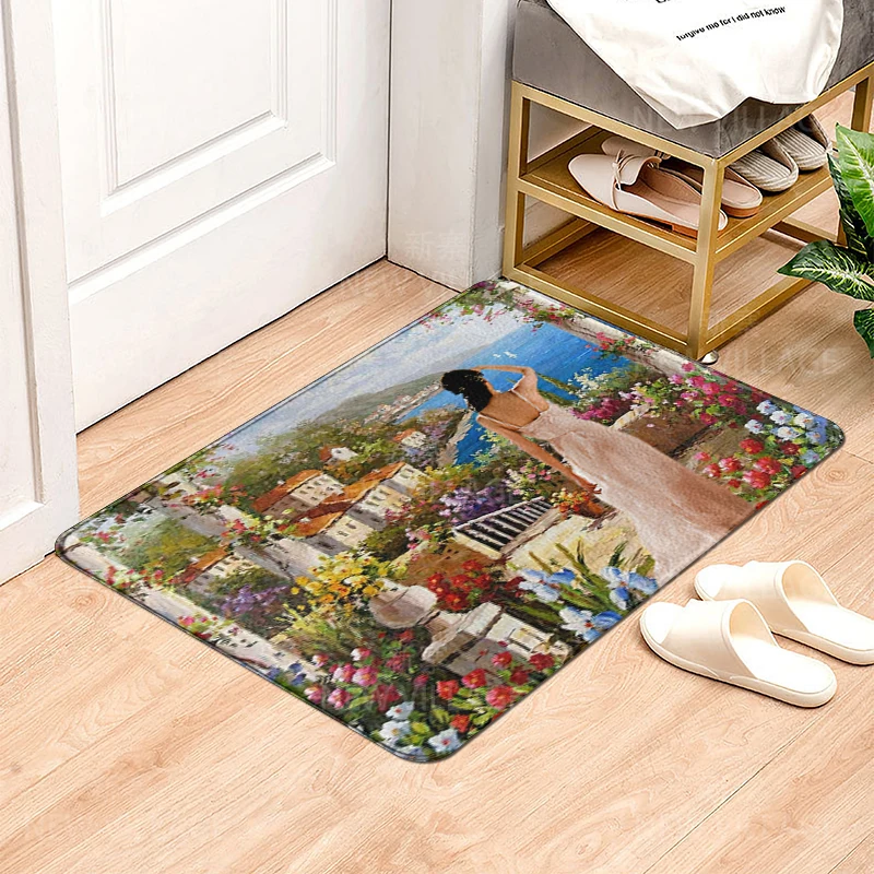 House entrance carpet Home Colorful animals doormat  Room Bath mat Foot mat bathroom non-slip mat Kitchen water absorption mat